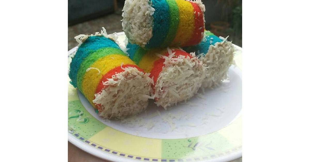 Resep Rainbow cake Resep Rainbow cake