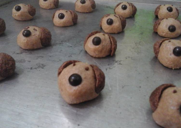 bahan dan cara membuat Milo Doggie Cookies