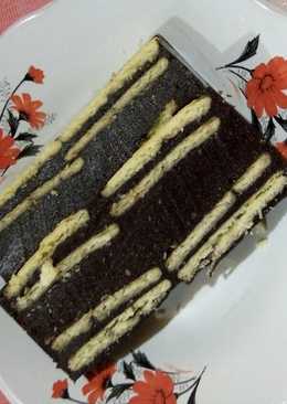 Puding Coklat Lapis Biskuit Lemonia