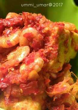 Balado udang tahu