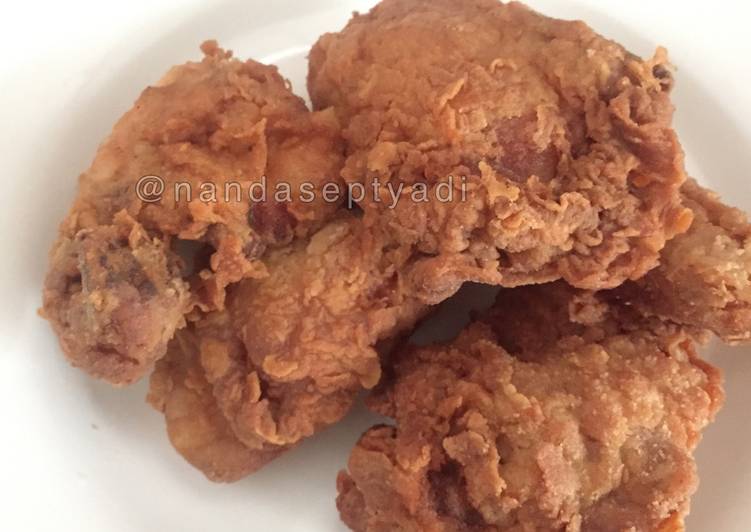 gambar untuk cara membuat Ayam crispy ala kfc