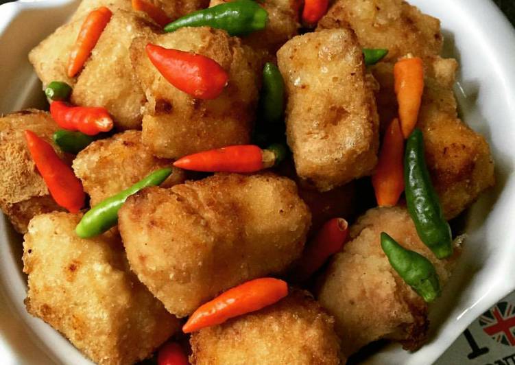 resep masakan Tahu goreng crispy kriuk renyah enak maknyus simple