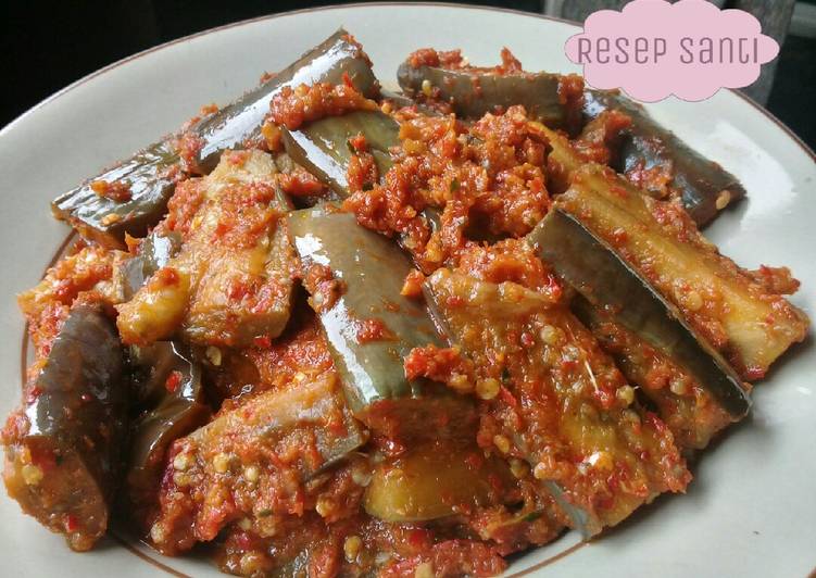 Resep "Terong Ungu Balado Super Pedas"???? Dari Santi