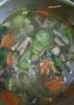 Sop gambas jamur kancing