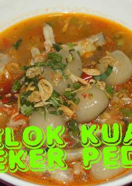 Cilok kuah ceker pedas