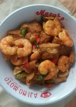 Tumis Udang Tahu Kecap