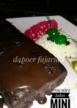 Brownies kukus mini pemula no mixer moist dan nyoklat bgt