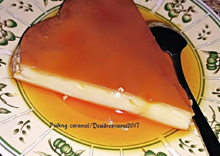 cara membuat Puding caramel kukus