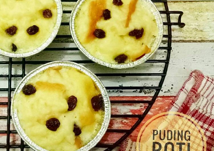 resep lengkap untuk Puding Roti