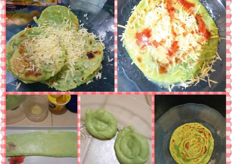 Resep Roti Canai pandan topping suka suka Oleh Novie Al Bachrie