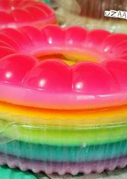 Simple rainbow puding