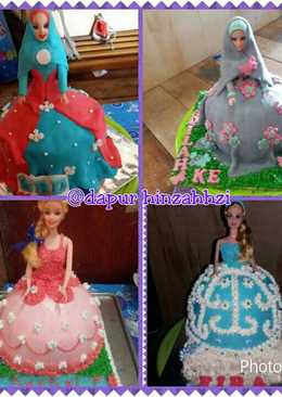 Barbie doll cake ala dapur hinzahhzi