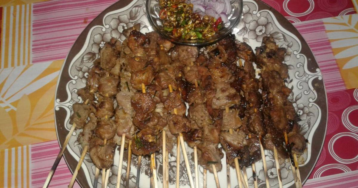 Resep Sate kambing + sate sapi oleh lisamukhlisah - Cookpad