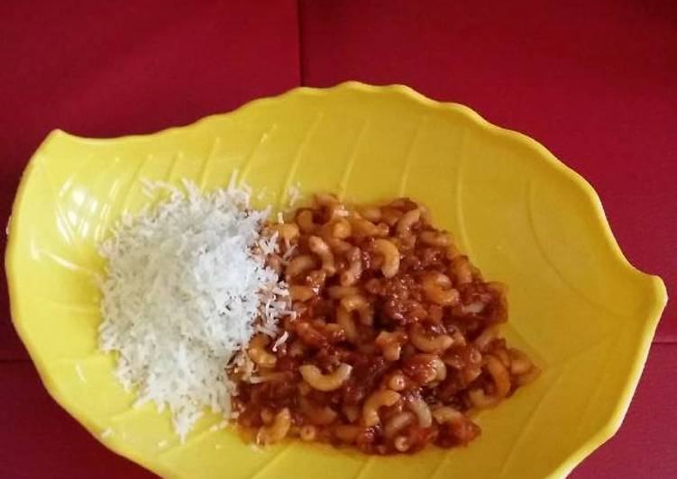 gambar untuk resep makanan Macaroni Bolognaise with Cheese