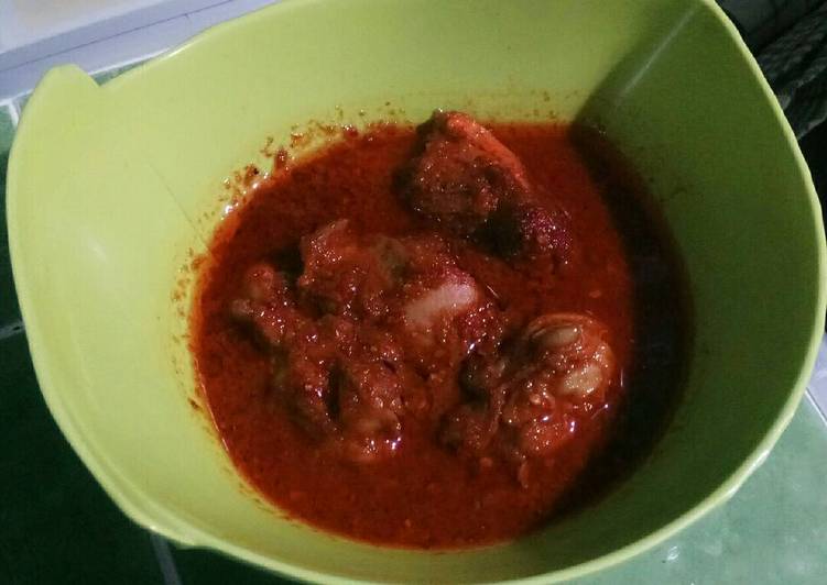 resep lengkap untuk Rica Ayam pedas manis