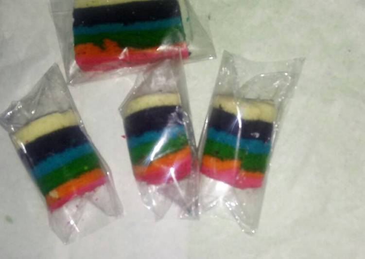 Resep Mini roll rainbow cake Oleh Onny Chan