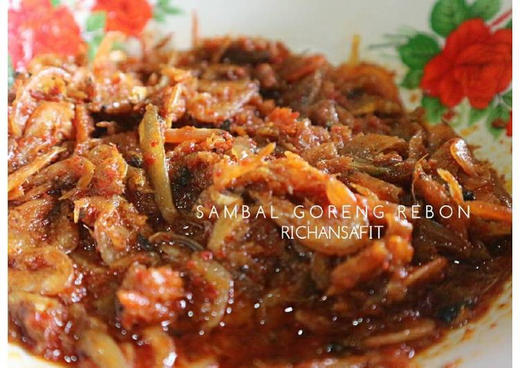 resep lengkap untuk Sambal goreng rebon pedas manis