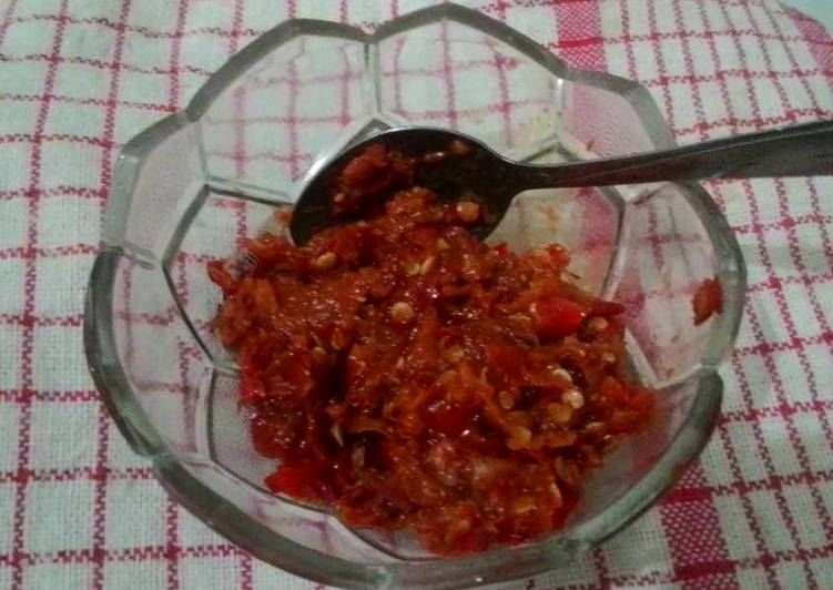 bahan dan cara membuat Sambal Bawang Maknyuuusssss Mantap