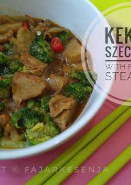 Kekian Szechuan With Brokoli Steamed