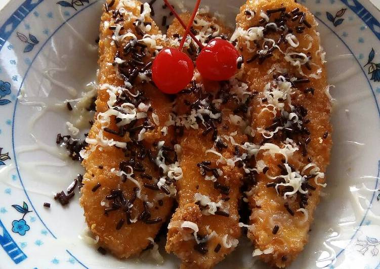 gambar untuk cara membuat Pisang goreng crispy