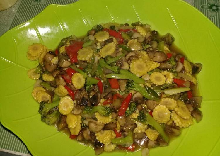 resep masakan Tumis jamur asik asik ala ms.Rasell