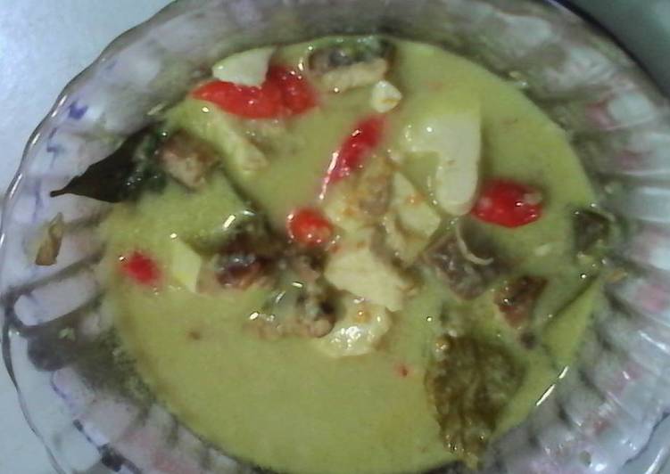 resep masakan Sayur Kalakan (Lodeh Ikan Asap)