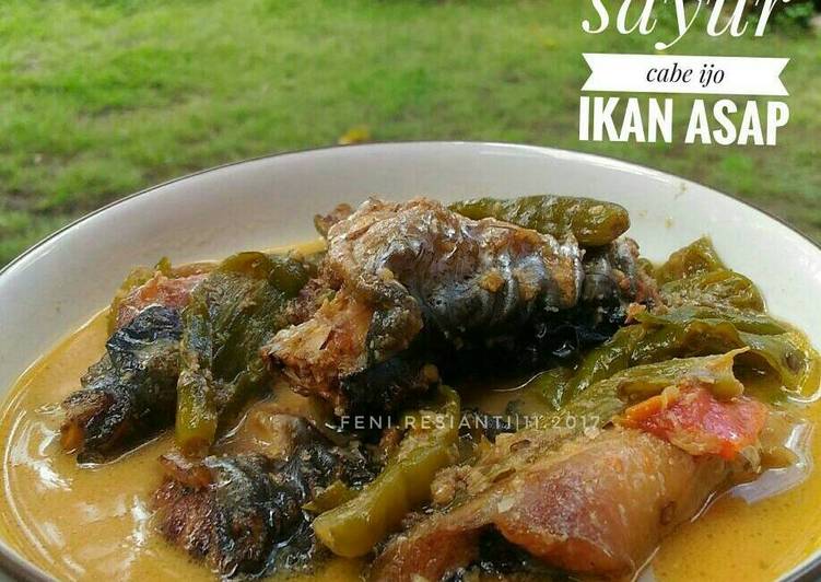 gambar untuk resep Sayur cabe ijo ikan asap