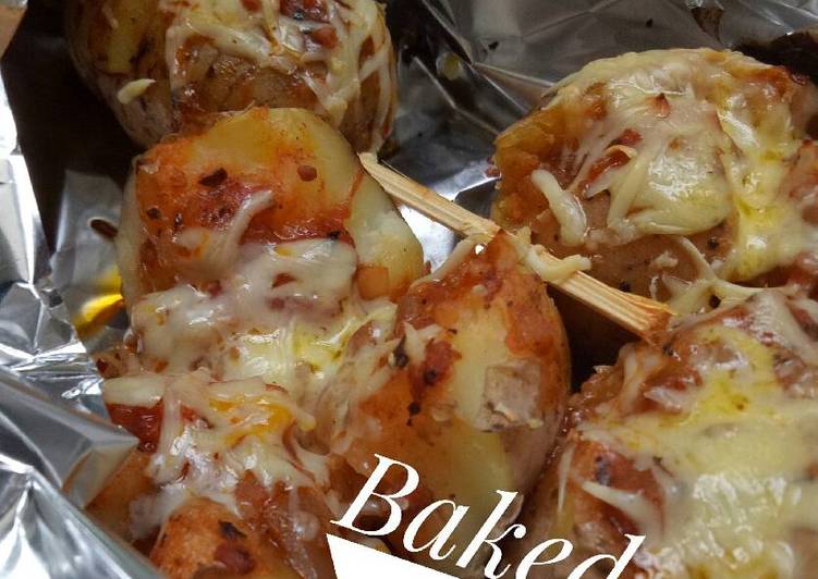 gambar untuk resep Baked potato / Kentang panggang (sarapan praktis)