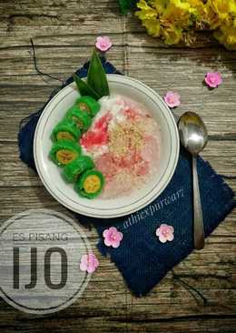 Es pisang ijo