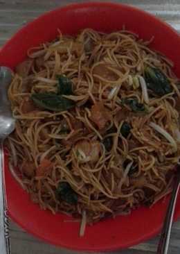 Bihun+kuewtiau goreng vegan