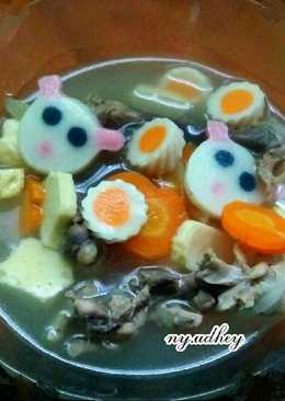 Sop baso ikan kuah ayam