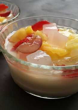 Puding Susu Siram Buah