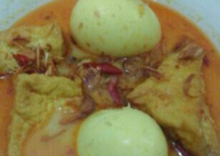 Resep Kari tahu telur