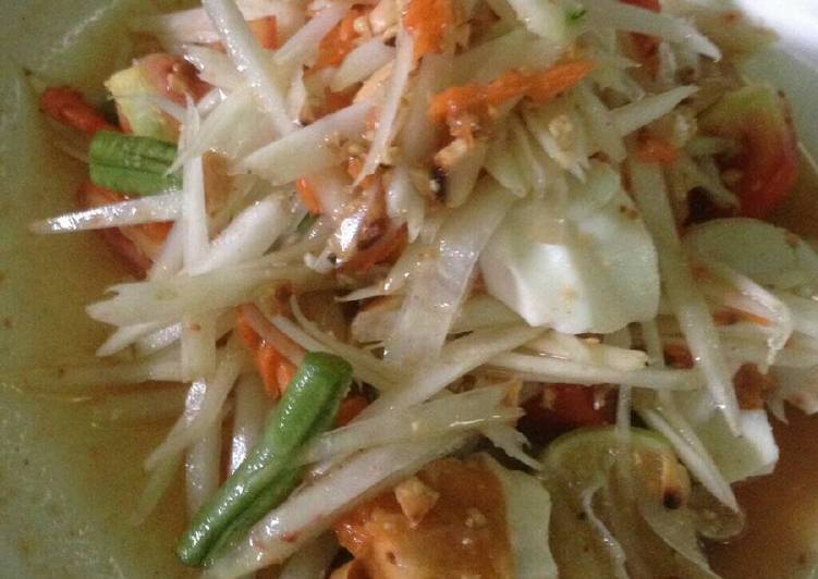 bahan dan cara membuat Rujak Sayur bunda fumiko