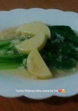 Tumis Pokcoy tahu sutra