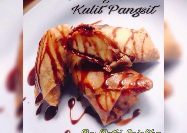 gambar untuk resep makanan Pisang goreng coklat kulit pangsit