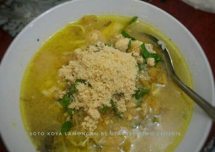 Resep Soto Koya Lamongan Kiriman dari Utami Subowo @kuliner_an