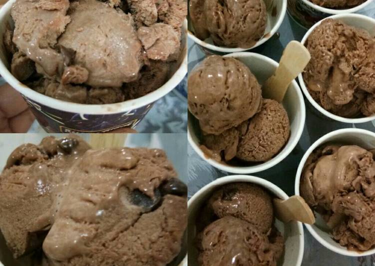 gambar untuk resep makanan Ice Cream Chocolate Homemade Super Simple