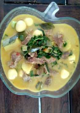 Gulai daging sapi mix resep ibu