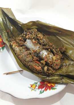 Pepes daun singkong & ikan asin