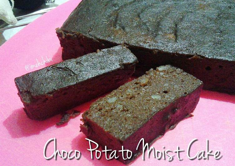 resep masakan Brownies Kentang Kukus (Choco Potato Moist Cake)