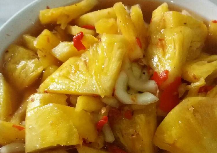 resep lengkap untuk Asinan Nanas Timun