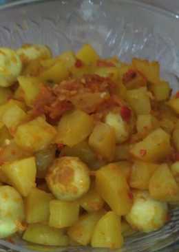 Balado Telur Puyuh & Kentang