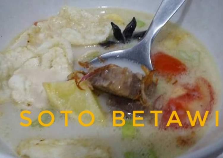 gambar untuk resep makanan Soto betawi