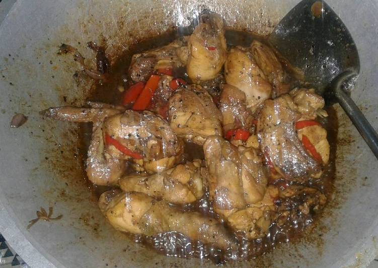 gambar untuk cara membuat Ayam Saus Tiram Lada Hitam