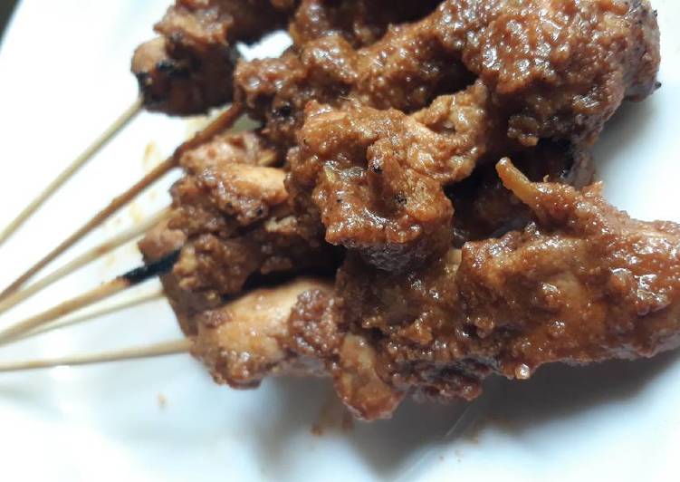 gambar untuk cara membuat Sate ayam (tanpa arang/grill pan)