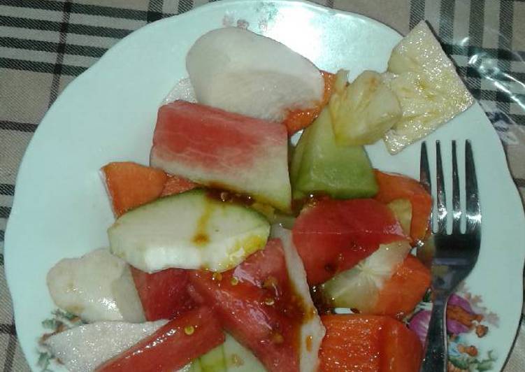 gambar untuk resep makanan Rujak buah manis