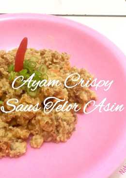 Ayam Crispy Saus Telur Asin: Pedas Gurih (Mudah dan Lezat)