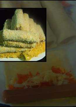 Roti Goreng Isi Sosis, wortel & keju