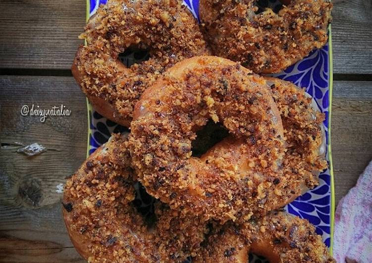 resep Donat Kentang Abon Ayam Floss